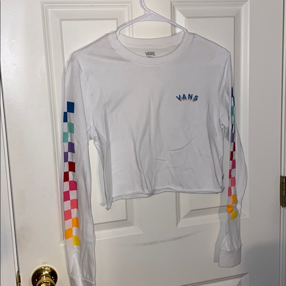 vans cropped long sleeve